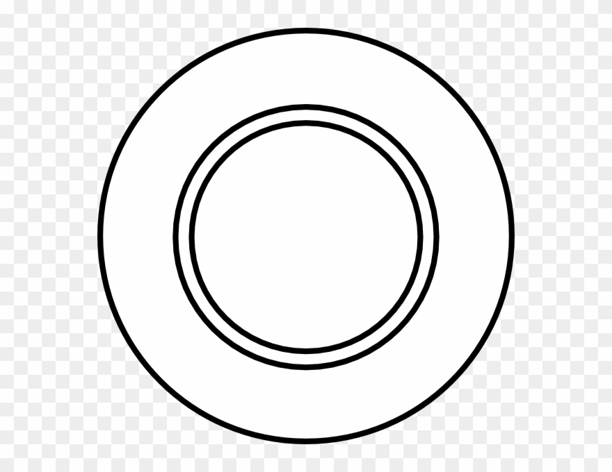 Plate Clip Art At Clker - Circle - Png Download