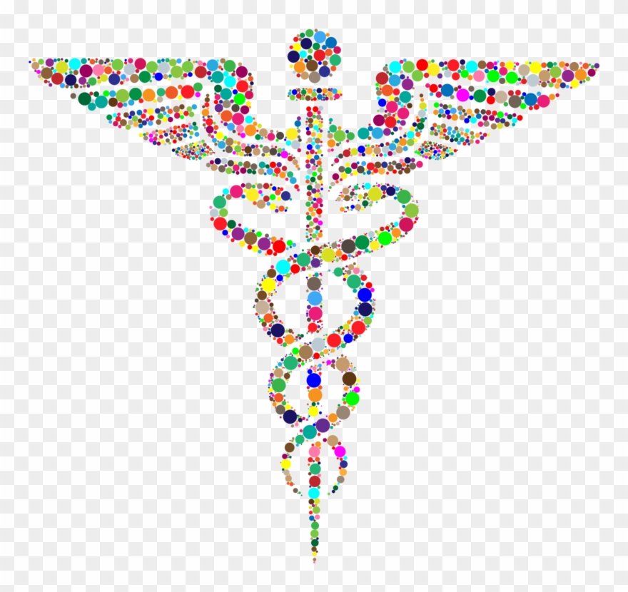 Delia Heck Naturheilpraxis Staff Of Hermes Physician - Colorful Caduceus Clipart
