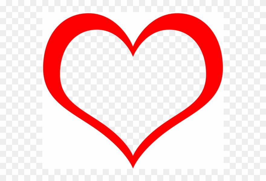 Clipart Foto Rammer Fest Tipsdk Pictures Clipart Free - Contorno De Corazon Rojo Png Transparent Png