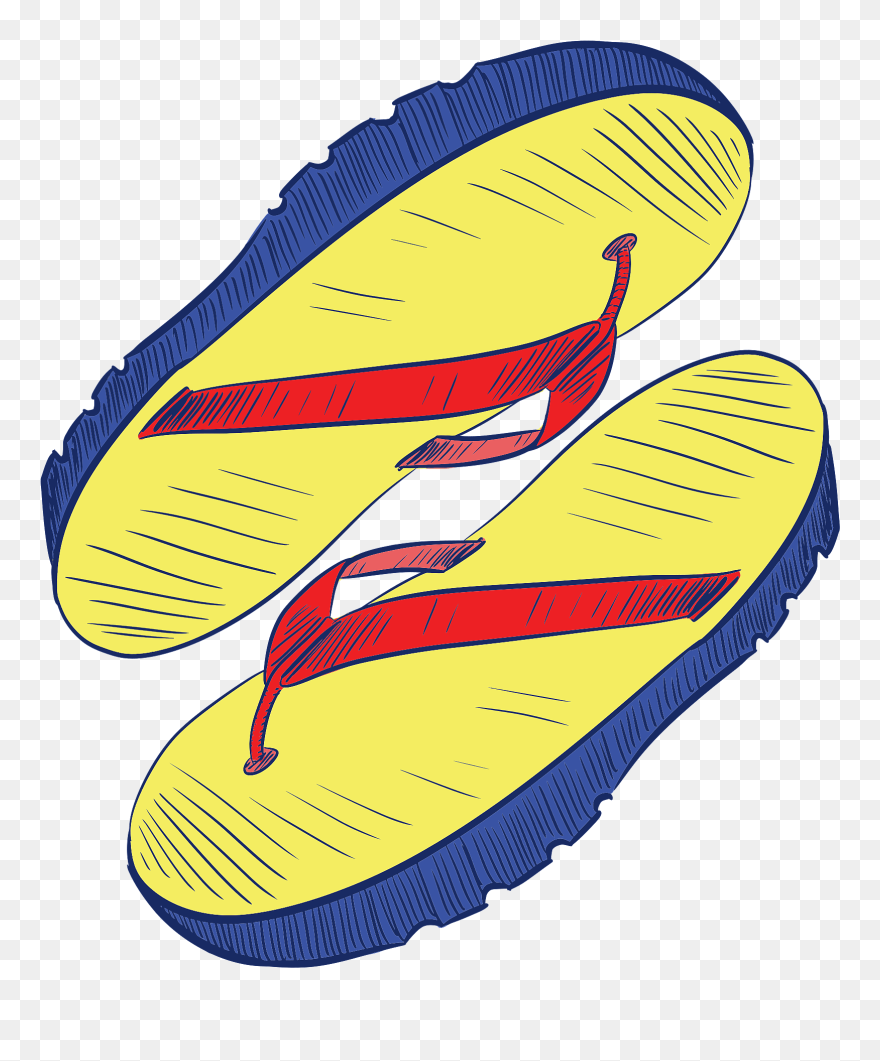 All Photo Png Clipart - Pair Of Flip Flops Clip Art No Background Transparent Png