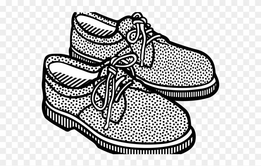 Gym Shoes Clipart Girl Shoe - Shoe Clipart Black And White Png Transparent Png
