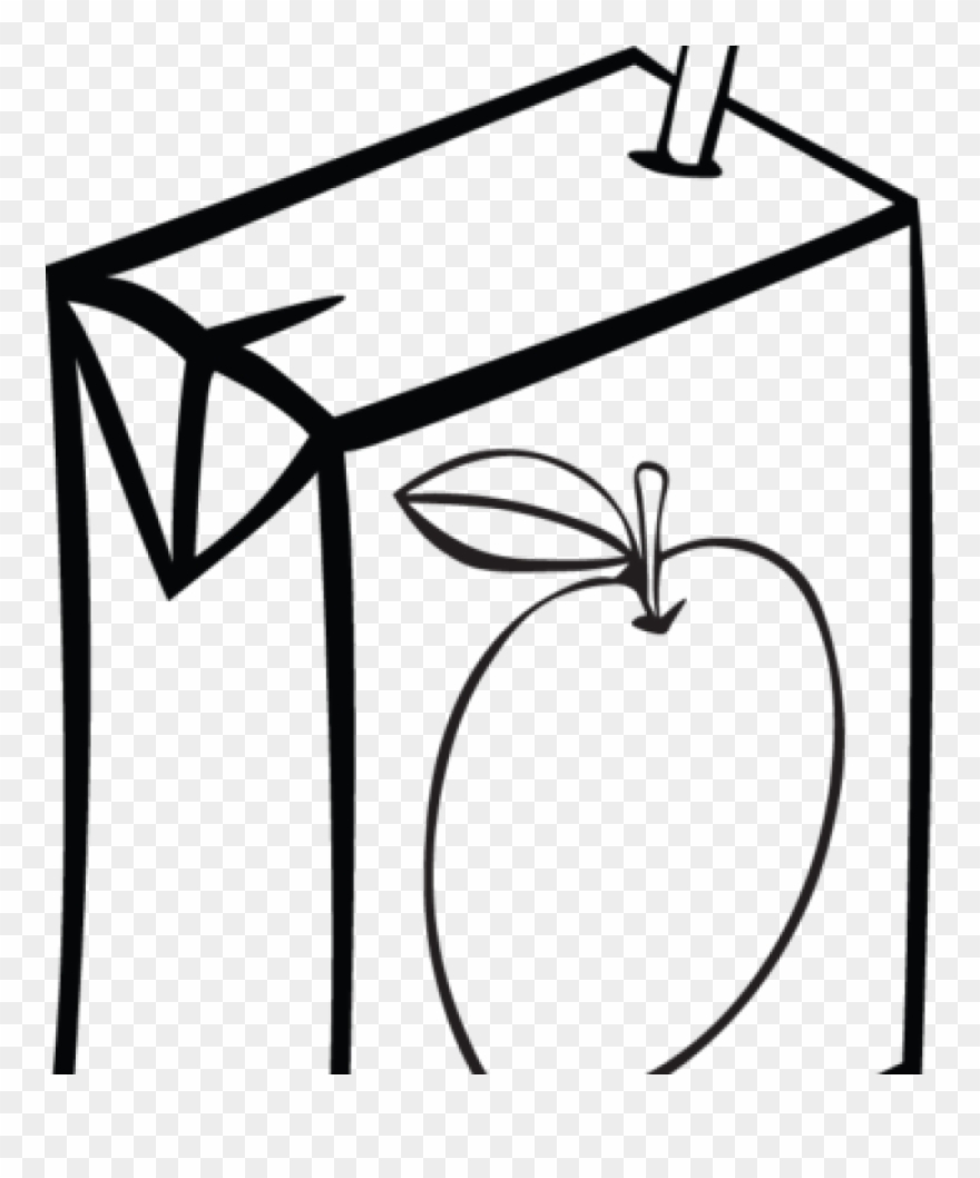 Juice Box Clip Art 358ra Apple Juice Box Clip Art From - Juice Box Clipart Black And White - Png Download