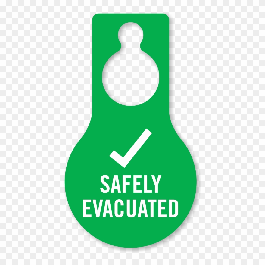 Zoom, Price, Buy - Evacuated Door Hangers Clipart