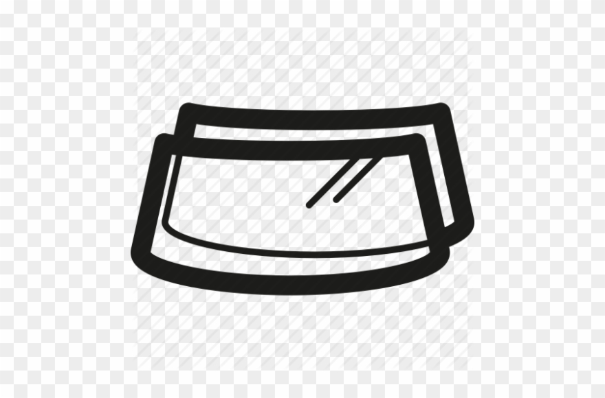 Front Windshield 1961/1962/1963/1964/1965 Ford 2 Door - Windshield Icon Clipart