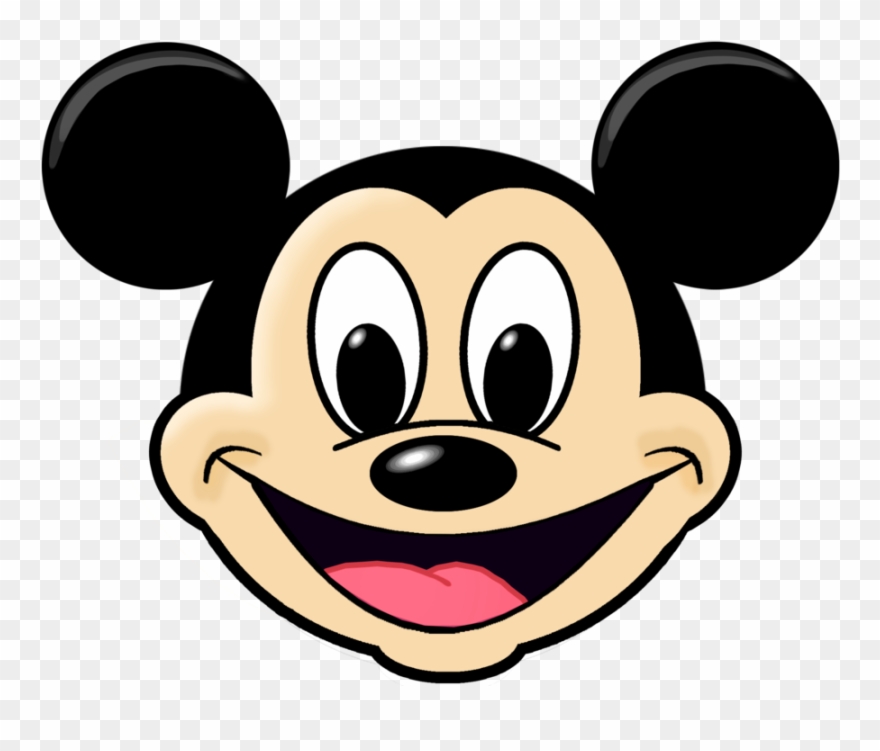 Mickey Mouse Head Vector - Mickey Mouse Face Transparent Clipart