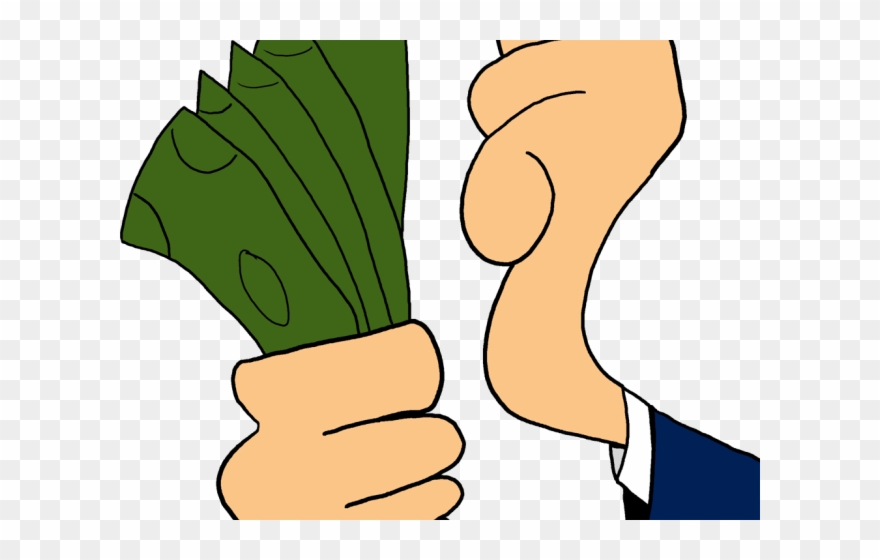 Money Clipart Counter - Hand In Money Animation - Png Download