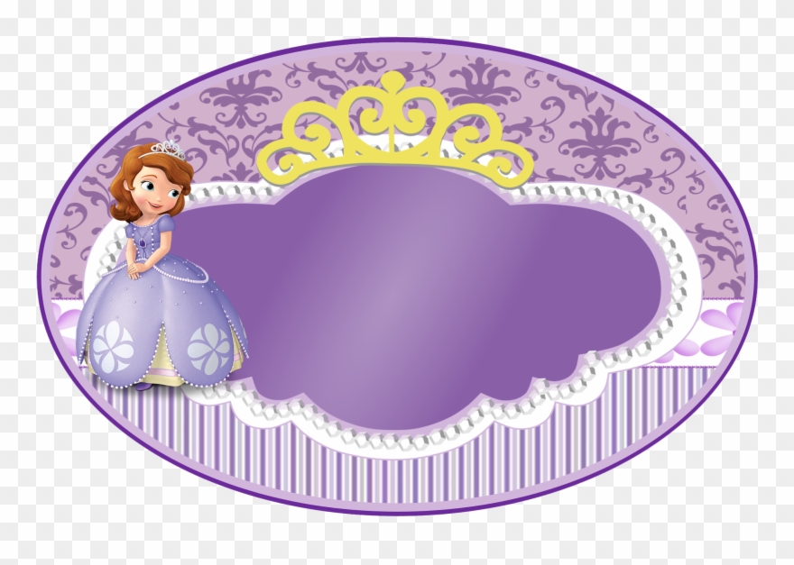 Elipse Princesa Sofia Cumplearantza - Placa Elipse Princesa Sofia Clipart