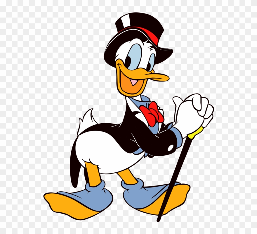 Donald In Tails - Donald Duck Images Hd Clipart