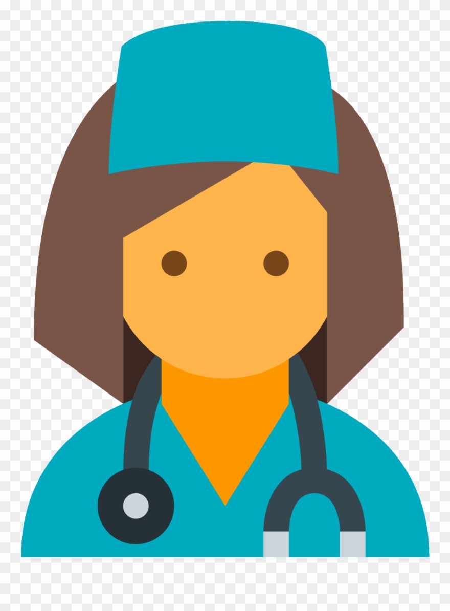 Doctor Female Icon - Moderador Icon Clipart