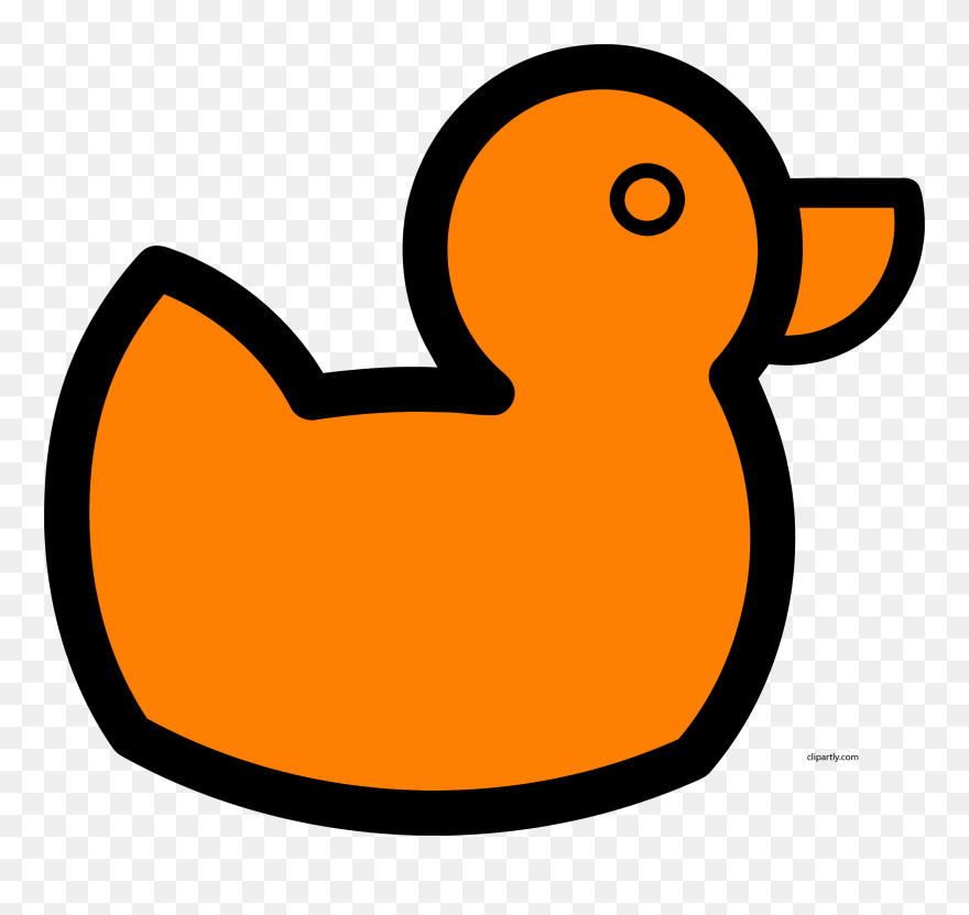 Orange Clip Art At - Orange Duck Clipart - Png Download
