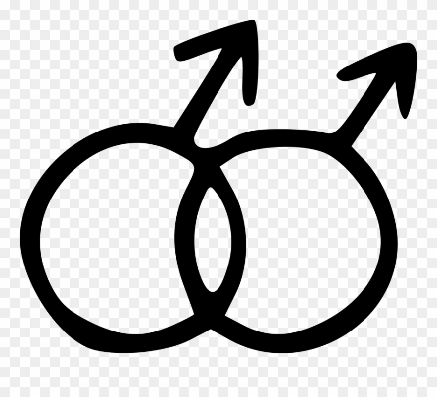 Male Male Symbol Clipart
