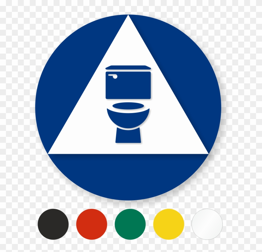 Zoom, Price, Buy - Gender Neutral Toilet Symbol Circle Clipart