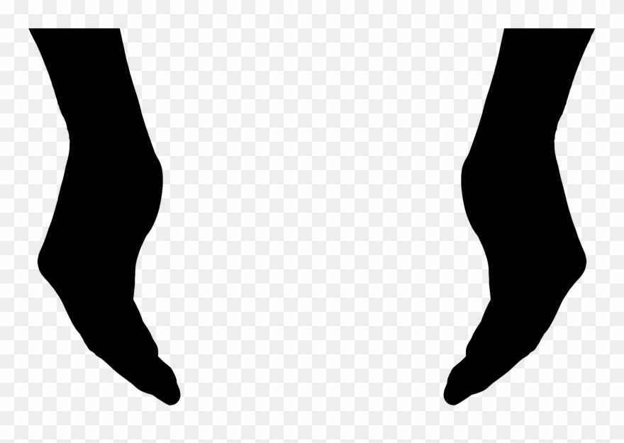 Hand Clipart Silhouette - Cupped Hands Vector Png Transparent Png