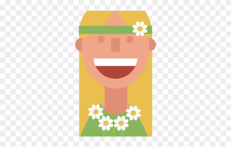 Hippie Clipart Hippie Woman - Png Download