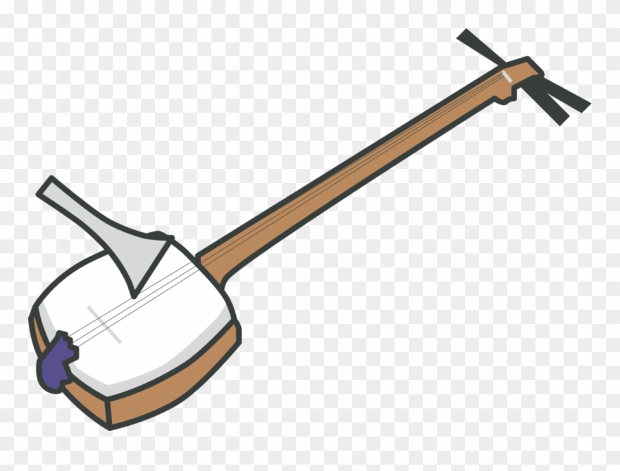 Instrument Clipart Shamisen - Japanese Musical Instruments - Png Download