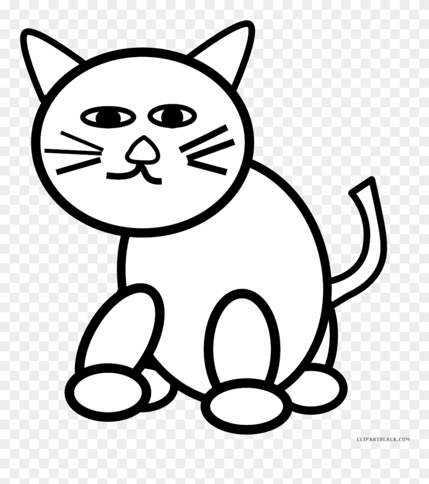 Cat In The Hat Black And White Clipart - Custom Orange Cat Shower Curtain - Png Download