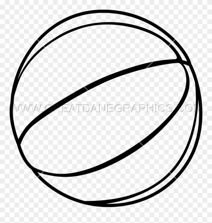 Basketball On Court Production Ready Artwork For T - Drawing Clipart