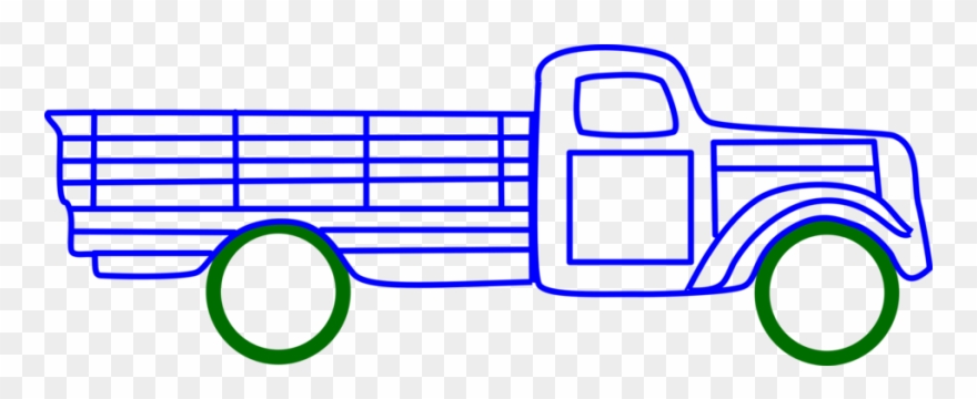 Computer Icons Line Art Download Drawing Truck - Force At Contact Clipart