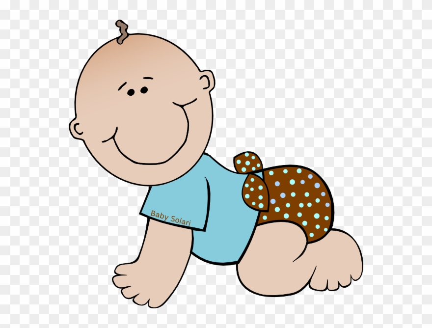 Baby Solari Polka Dots Clip Art - - Baby Boy Clip Art - Png Download