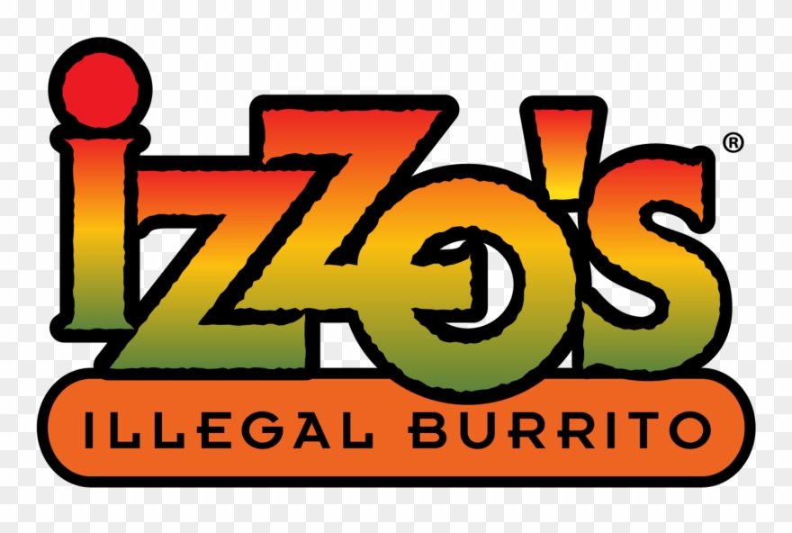 Vector Black And White Stock Menu Izzo S Illegal - Izzos Illegal Burrito Logo Clipart