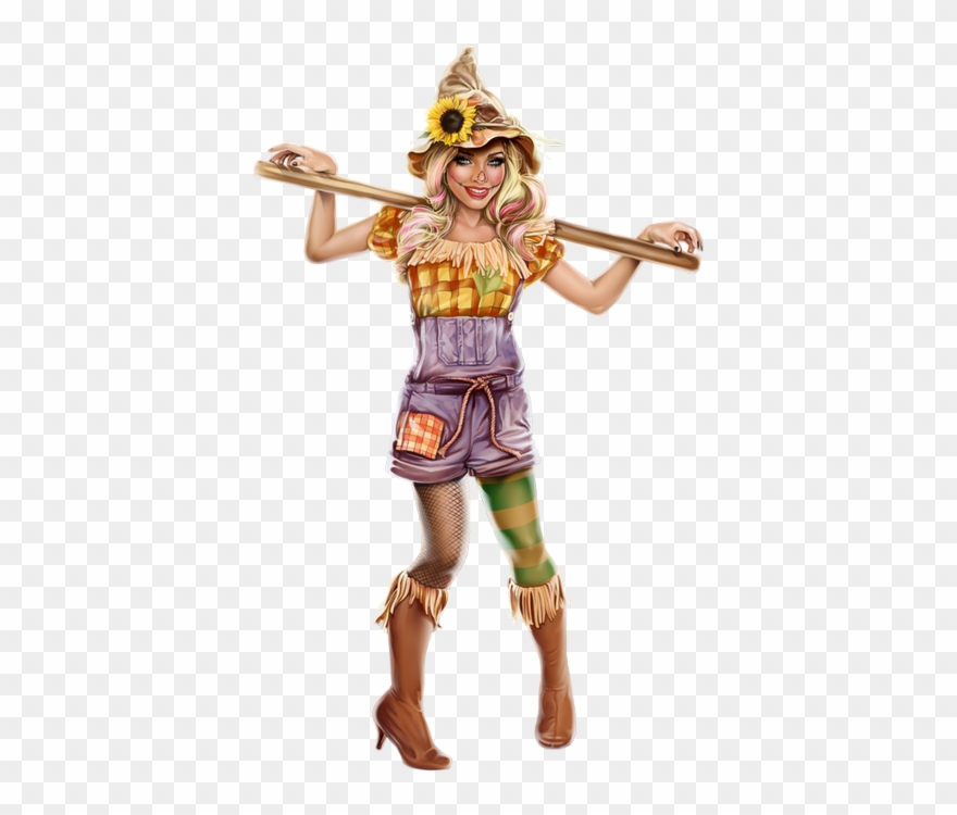 Personnage Femme Glam Girl, Women Halloween, Clip Art, - Costume Hat - Png Download