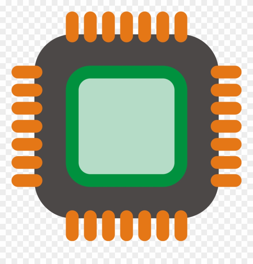 Graphic Transparent Chips Free On Dumielauxepices - Microprocessor Clipart - Png Download