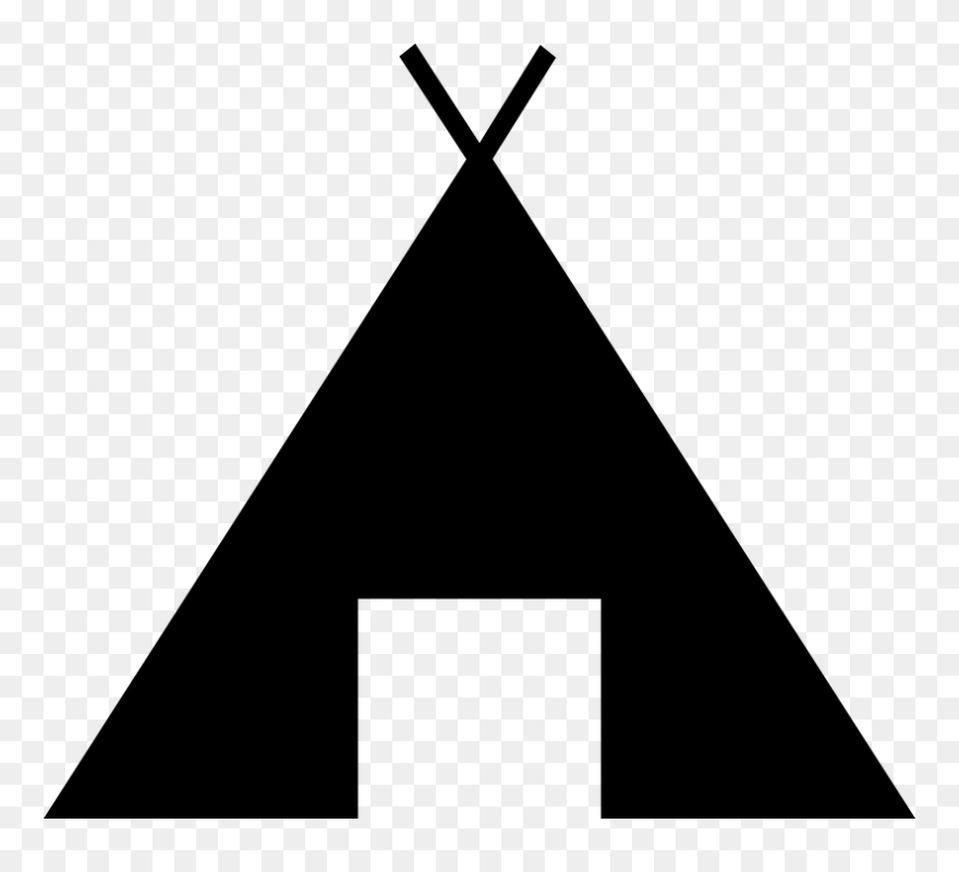 Silhouette Tent Clipart - Png Download