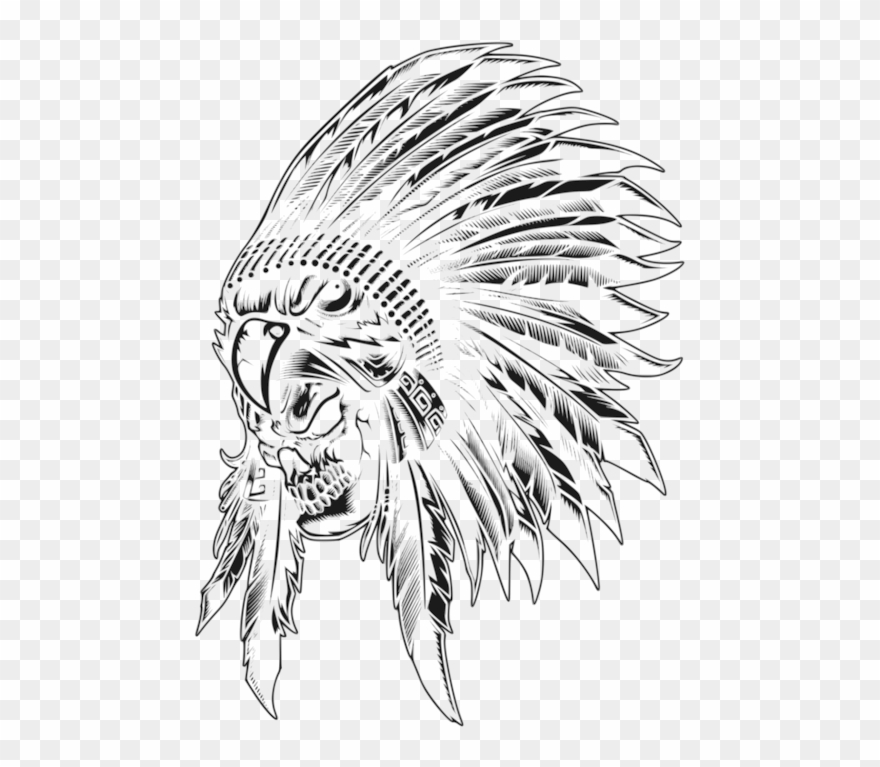 War Bonnet Indigenous Peoples Of The Americas Headgear - Sketch Clipart