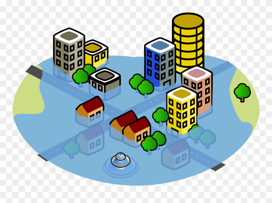 Picture Library Library Clipart Flood - Office Building Clip Art - Png Download