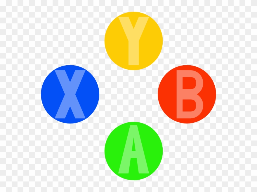 Xbox Controller Light Buttons Clip Art - Y Button On Xbox Controller - Png Download