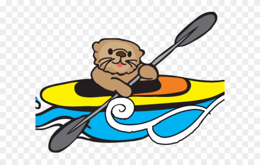 Otter Clipart Svg - Kayak Clipart - Png Download