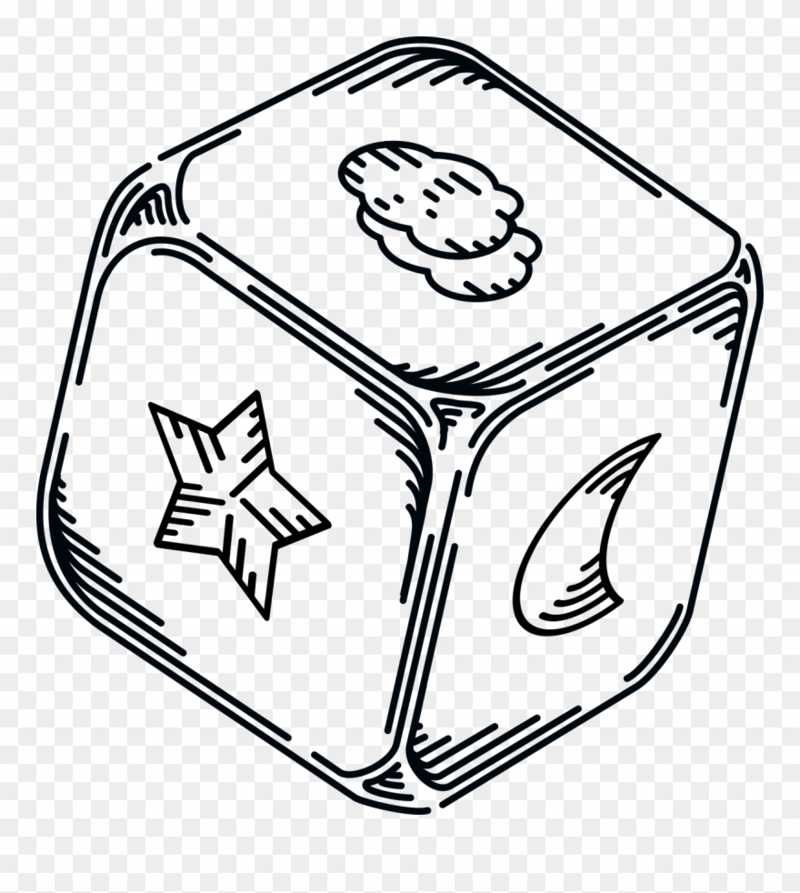 Baby Child Cube - Blank Dice Clipart - Png Download