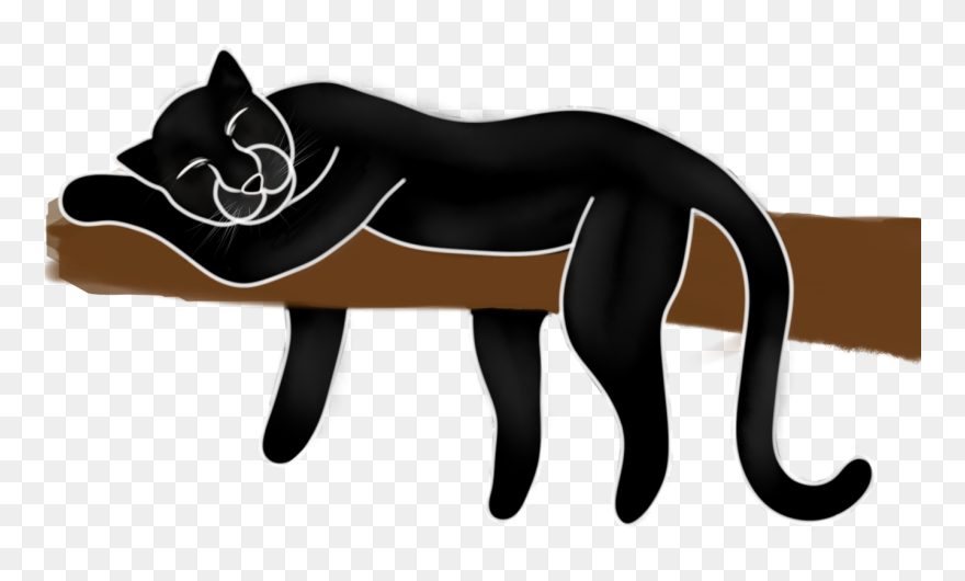 Concept Transcendence Pantherfaceconcept Panthersleepingconcept - Sleeping Panther Cartoon Transparent Clipart