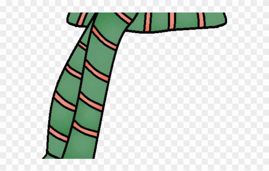 Scarf Clipart Elf - Snowman Scarf Clipart - Png Download