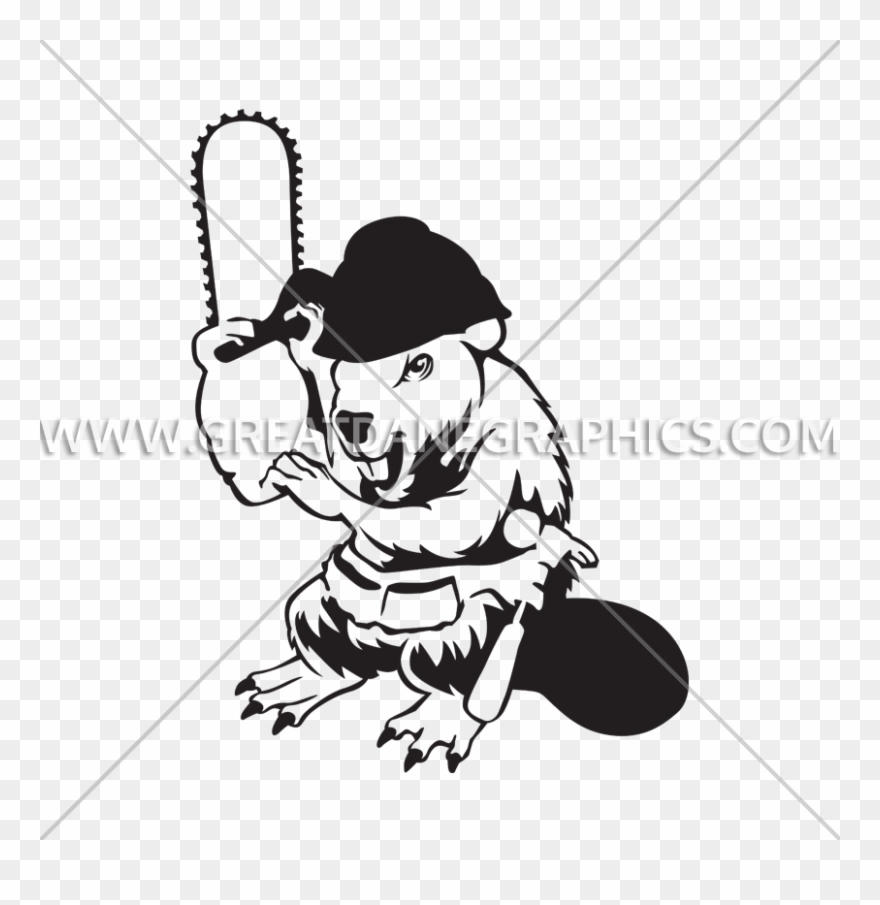 Vector Library Stock Chainsaw Clipart Black And White - Graphics - Png Download