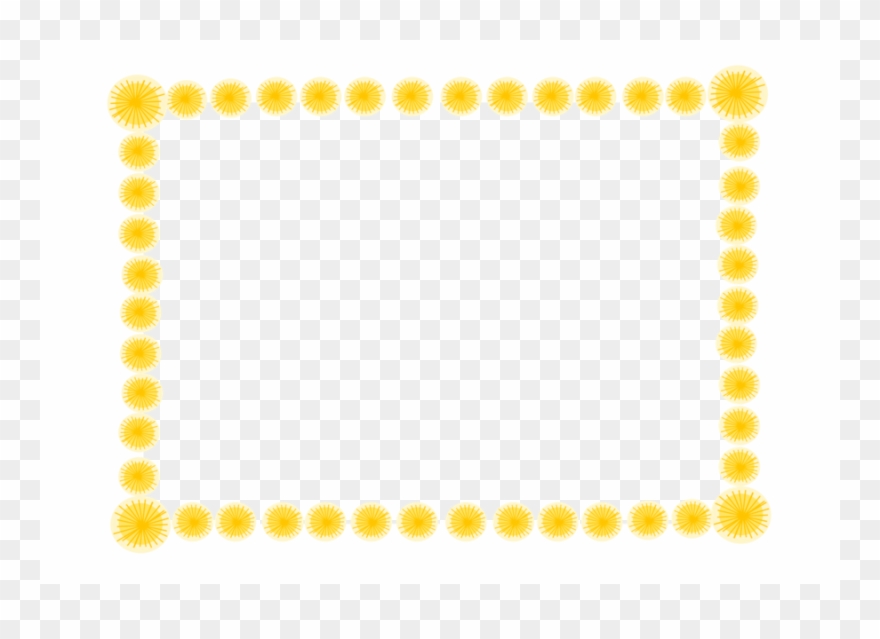Orange Clipart Yellow Picture Frames - Picture Frame - Png Download
