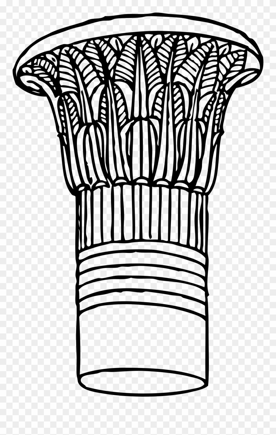 Big Image - Column And Capitals Papyrus Clipart