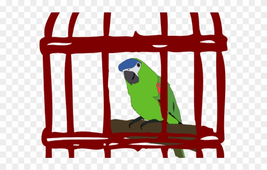 Cage Clipart Caged Bird - Bird Cage Clipart Transparent - Png Download