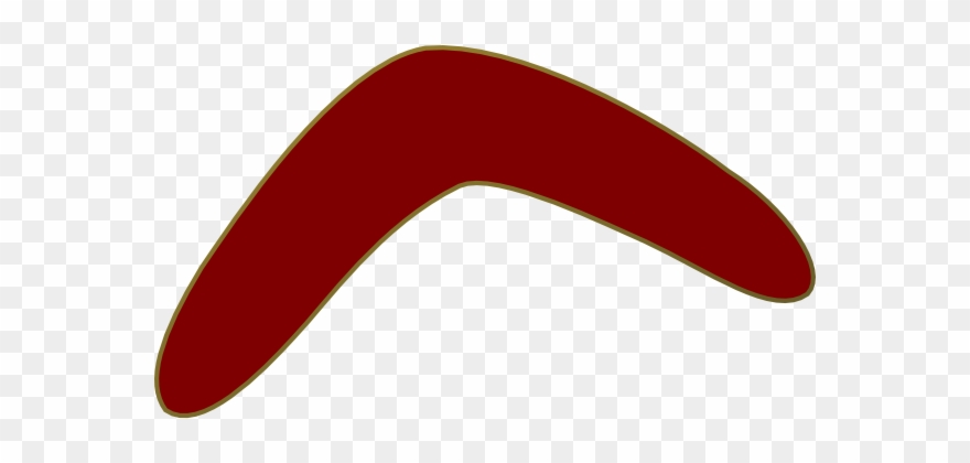 Maroon Clip Art At - Boomerang Clipart - Png Download