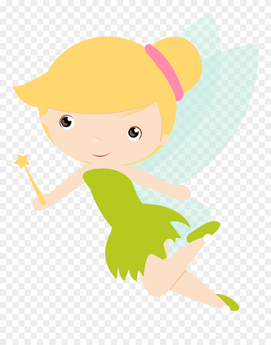 Peter Pan E Sininho - Cute Baby Fairy Png Clipart