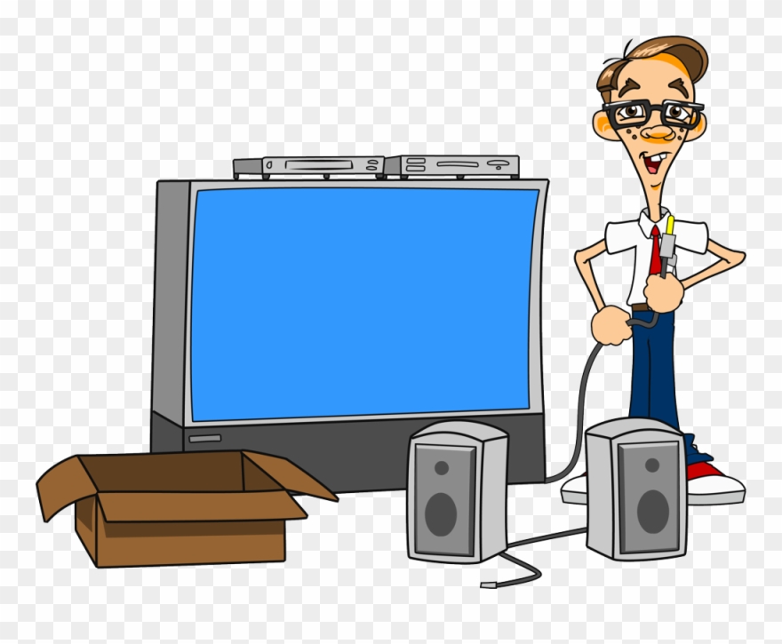 Computer Repair Fresno - Audio Video Cartoon Clipart