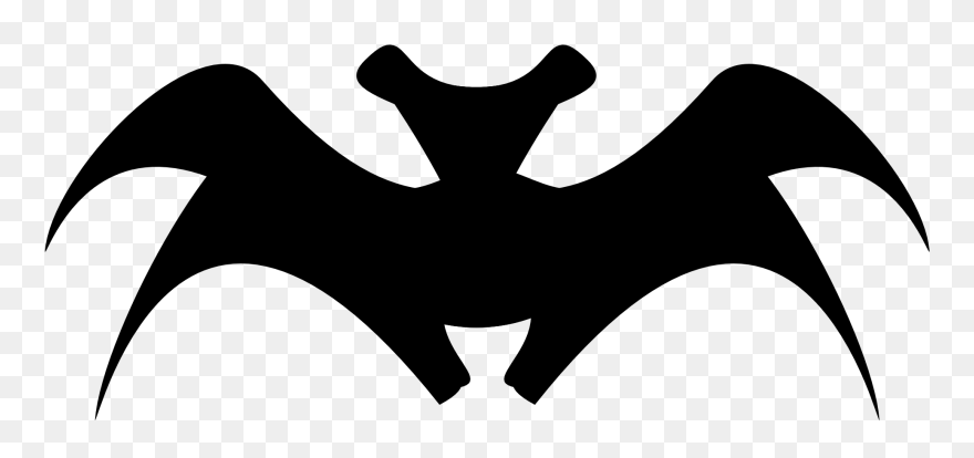 Bat Silhouette Halloween 1969px - Bat Silhouette Clipart
