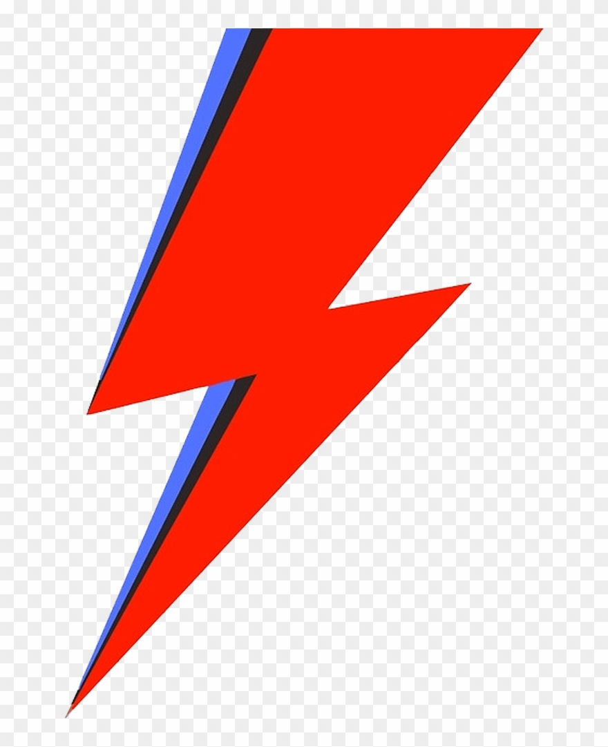 Red Lightning Bolt Png - David Bowie Lightning Bolt Logo Clipart