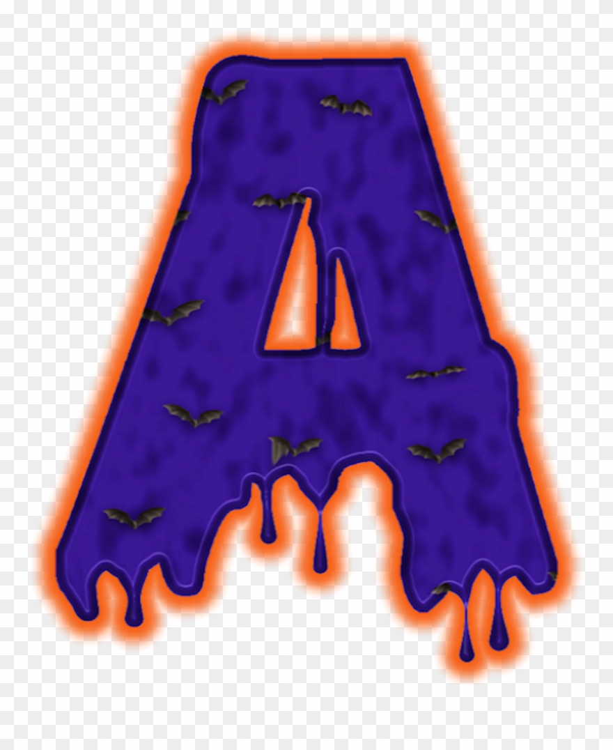 B *✿* De Murcielagos - Alfabeto De Letras Halloween Clipart