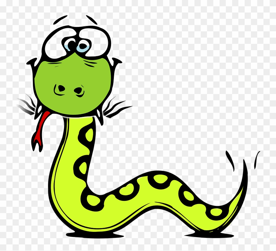 Cartoon Snake Transparent Background Clipart