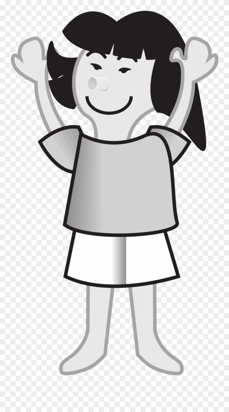 Space Page 21 Asian Girl - Cartoon Clipart