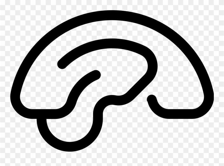Human Brain Computer Icons Organ Head - Brain Lines Png Clipart