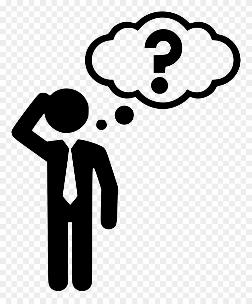 Thinking Thinker Cuestion Answer Svg Png Icon Free - Thinking Icon Clipart