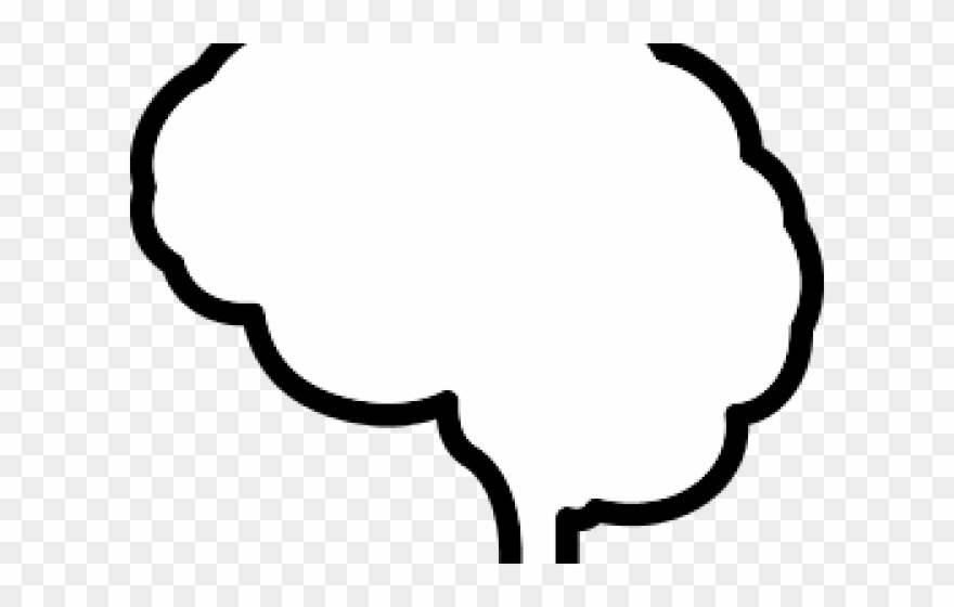 Brain Clipart Language - Silhouette - Png Download