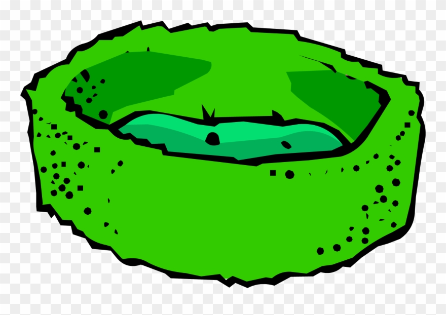 Clipart Bed Green Bed - Club Penguin Puffles - Png Download